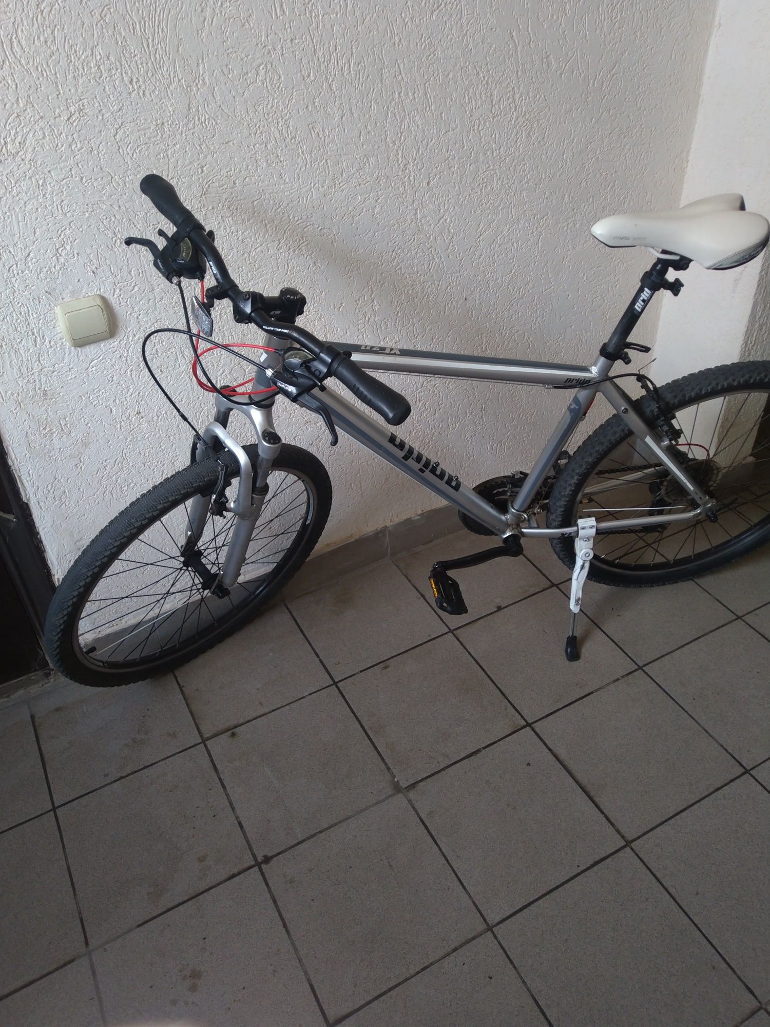 Велосипед 26″ PRIDE XC-2.0 серый матовый ,рамма 19