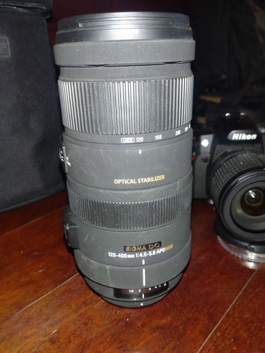 Sigma 120-400mm f/4.5-5.6 DG APO HSM OS (Nikon F) + Torba
