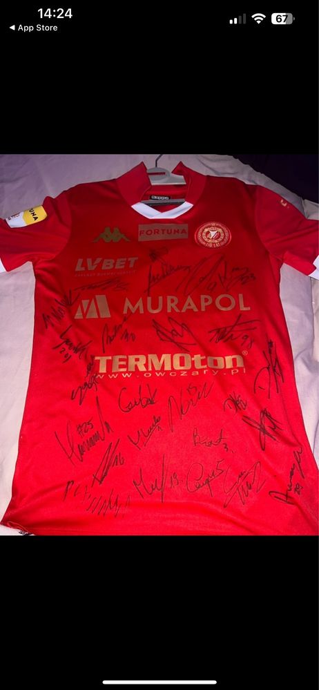 Koszulka oryginalna z autografami Widzew Łódź 2020/2021
