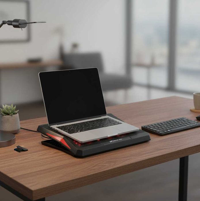 Охлаждающая подставка под ноутбук до 17" XTRIKE ME FN-811 регулятор