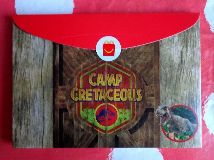 NOWY dinozaur jurassic park Obóz kredowy happy meal mc donalds puzzle