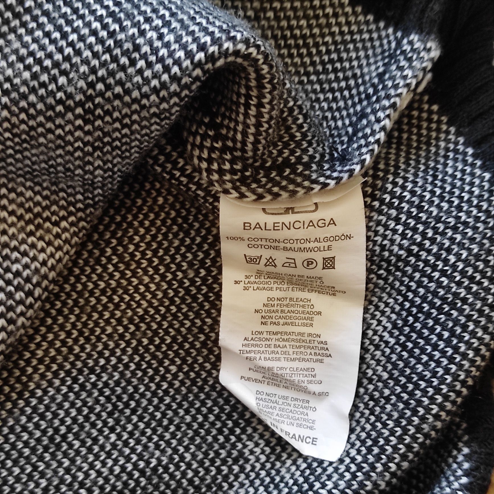 Sweter Balenciaga długi czarny rozmiar S