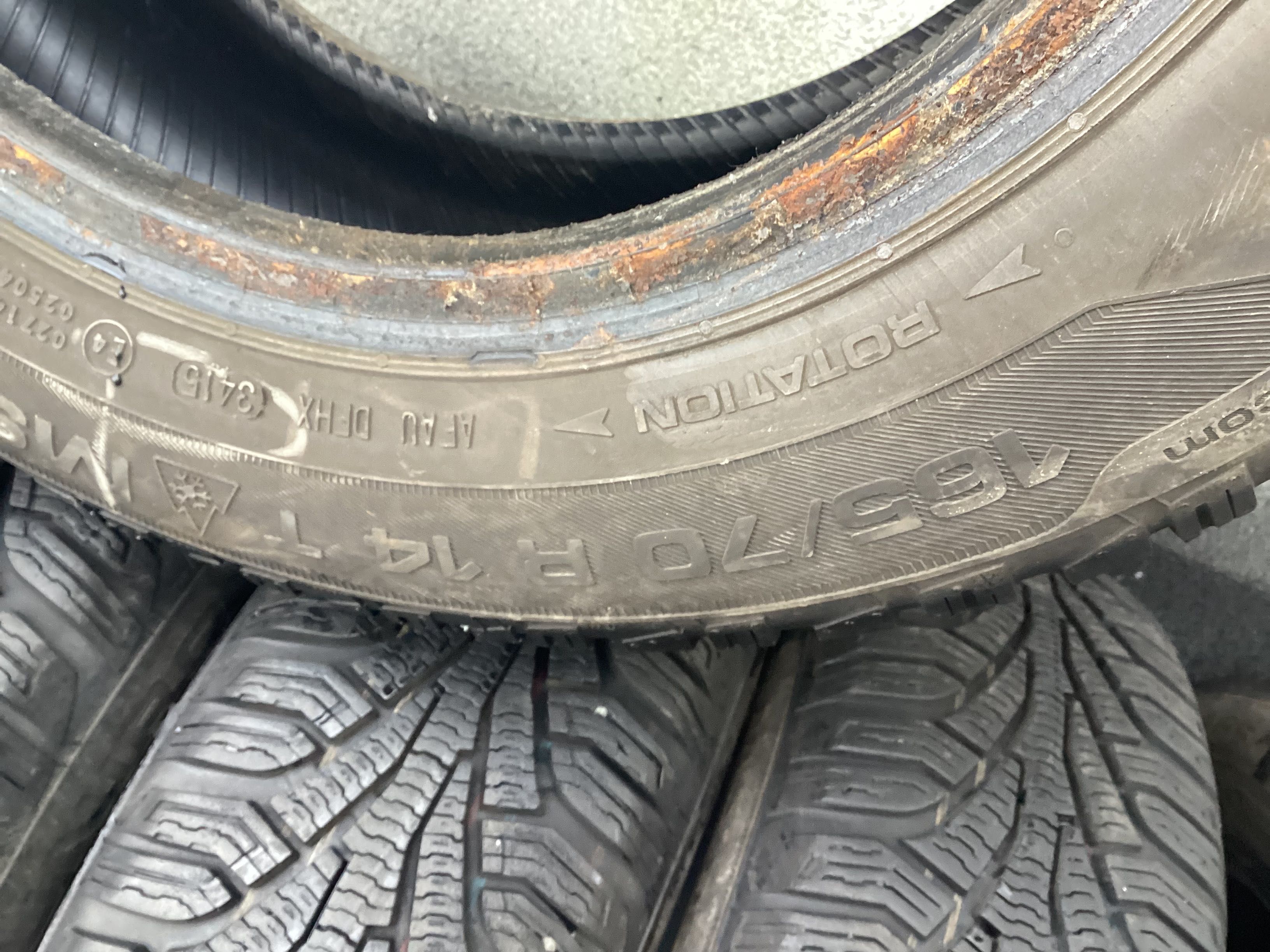 UNIROYAL 165/70r14 4szt Opony zima zimowe 7.2mm 2015r