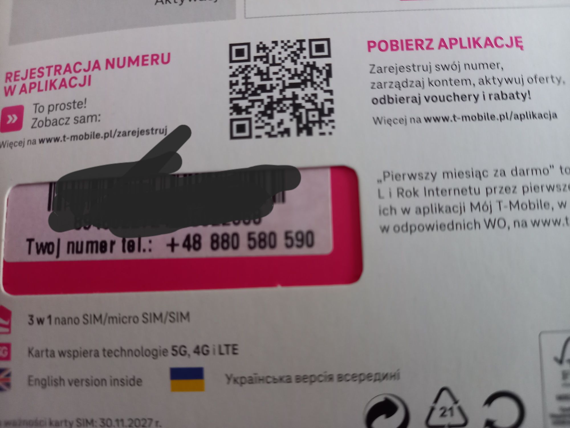 Złoty numer t mobail