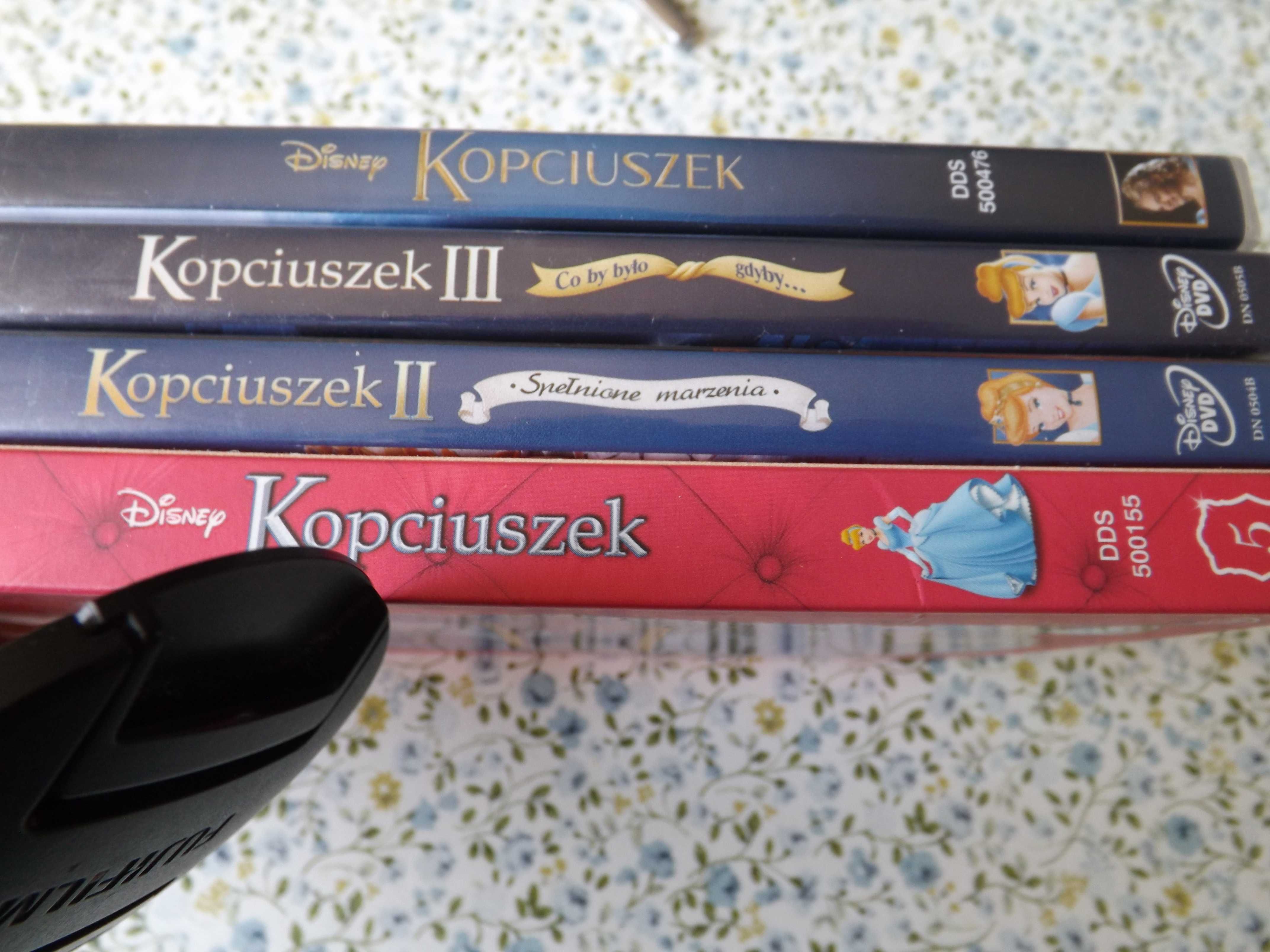 Kopciuszek Disney bajka 1,2,3 i fabularna dvd