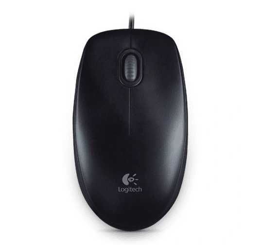 Mysz przewodowa Logitech B100 czarna USB 800 DPI FV