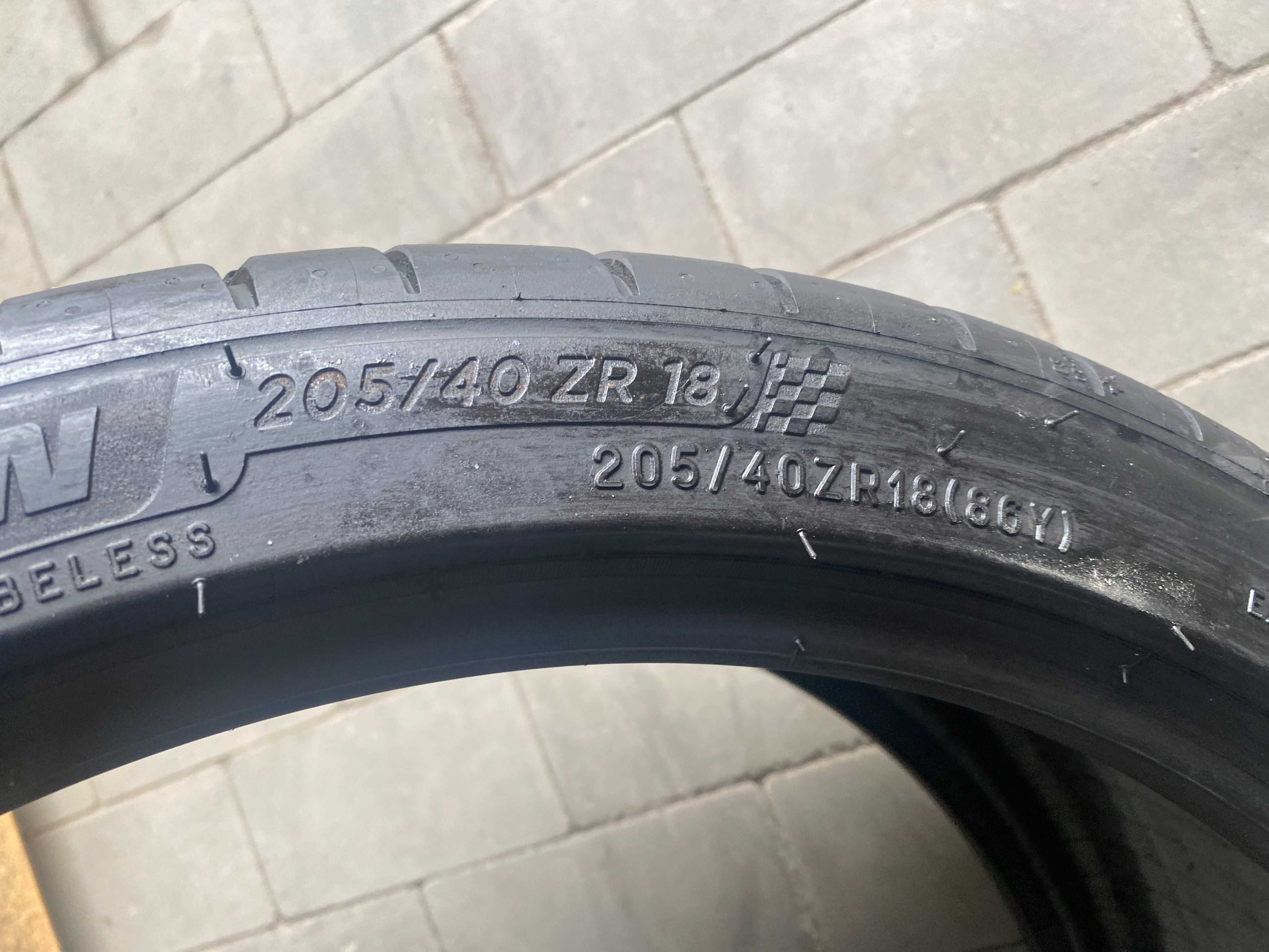 Шини літо 205/40R18 Michelin Pilot Sport4 2або4шт супер стан