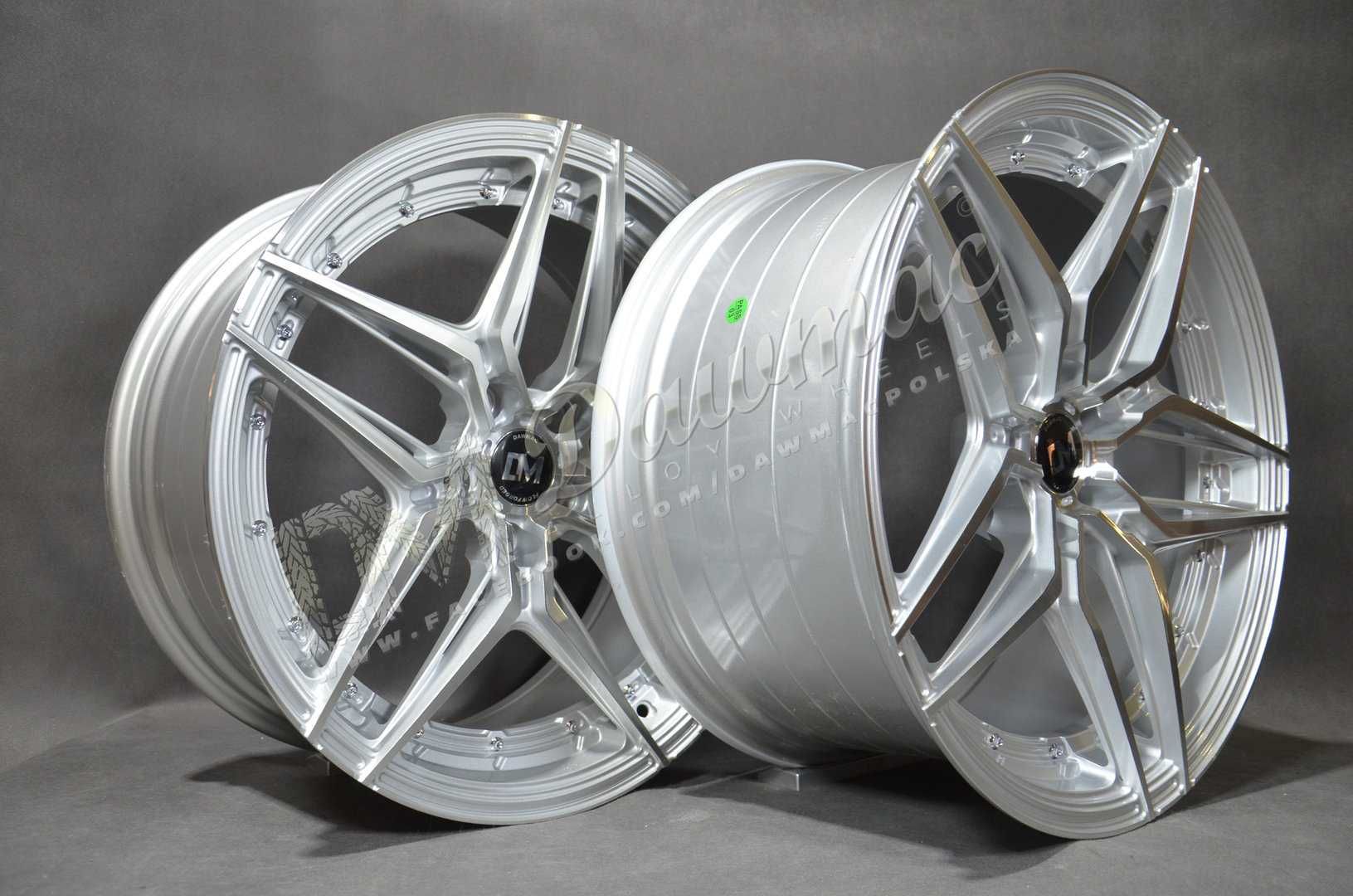 Felgi aluminiowe DM14 19" 8,5J ET35 + 9,5J ET38 5x114,3 Silv Mach Face
