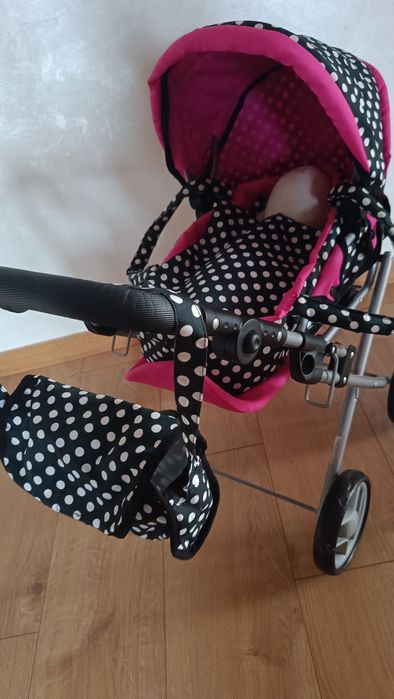 Wózek dla lalek 3w1 nosidełko torba pościel