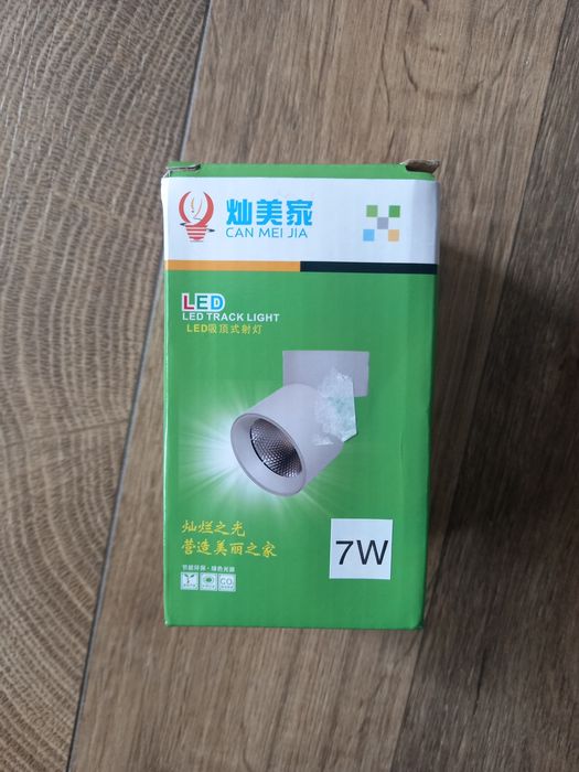 3 Reflektory led z żarówka bialy 7w swiatlo neutralne