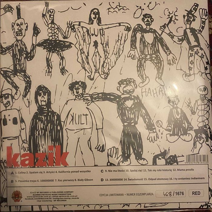 Kazik na żywo - Na żywo ale w studio LP 2 x winyl red