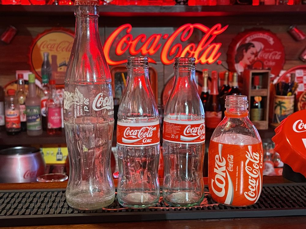 Garrafas Coca-Cola