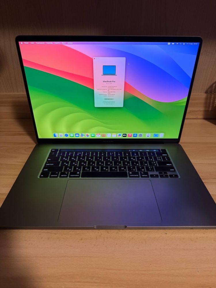 MacBook Pro 16 2019 i9/16GB DDR4/1TB SSD/ Radeon Pro 5300M 4GB