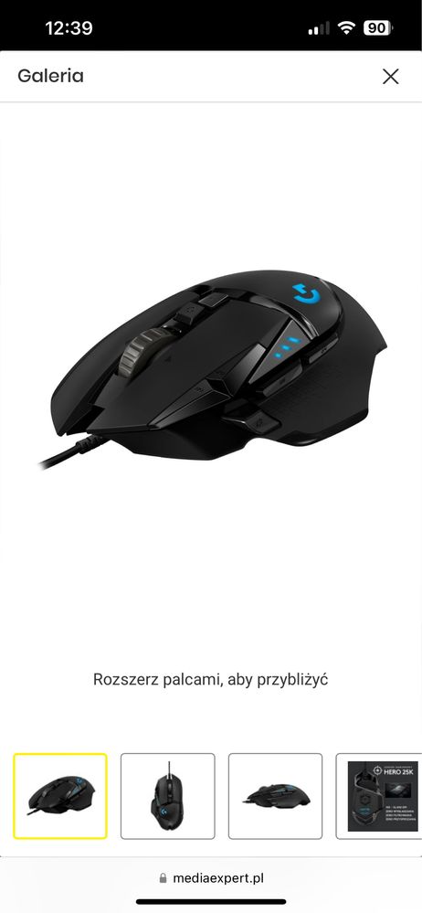 Logitech g502 hero + QCK+