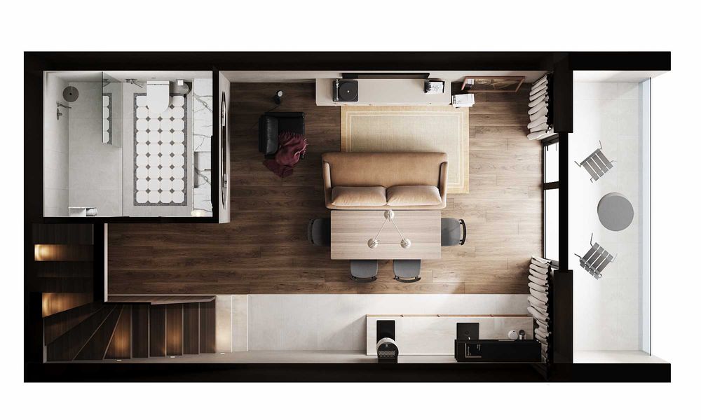 Двоповерховий Duplex. ERWIN HALL в курорті Поляна. Продаж.