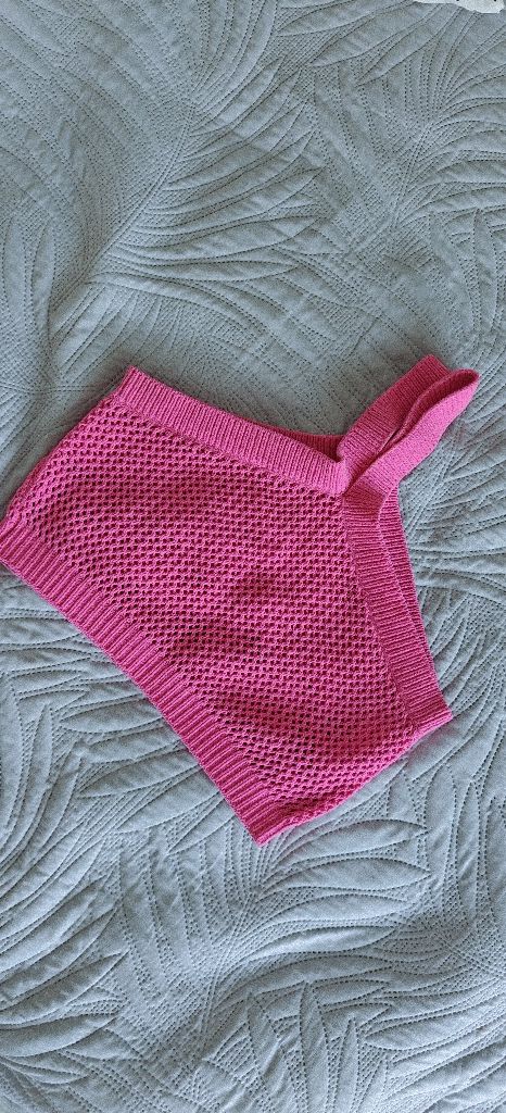 Różowy crop top Zara roz S