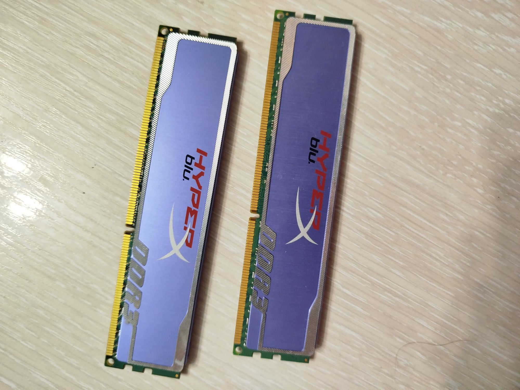 DDR3 RAM 9GB 2×4GB Kingston HyperX + 1GB Patriot