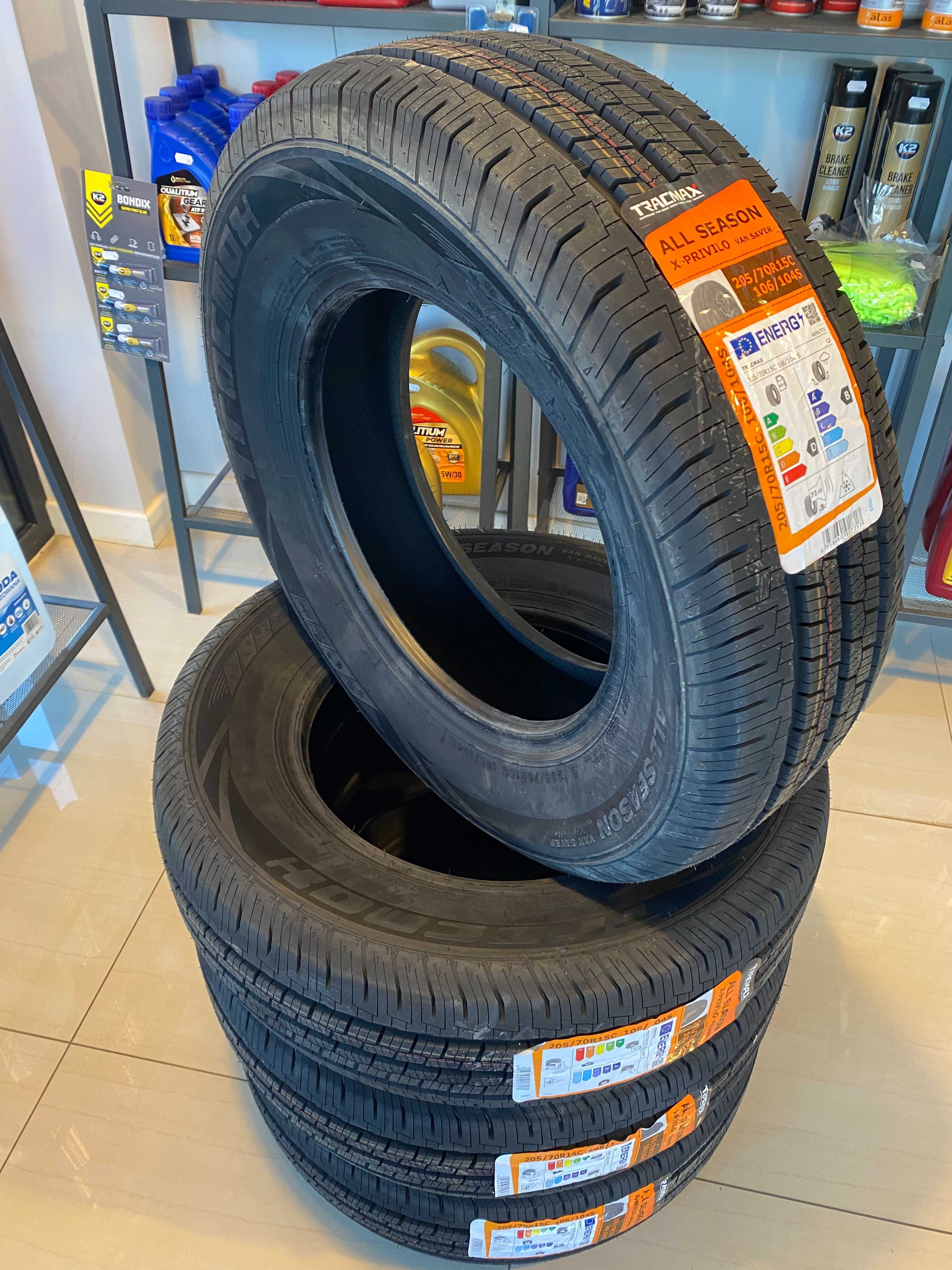 NOWA Opona opony wielosezonowa całoroczna TRACMAX 205/70R15C VAN SAVER