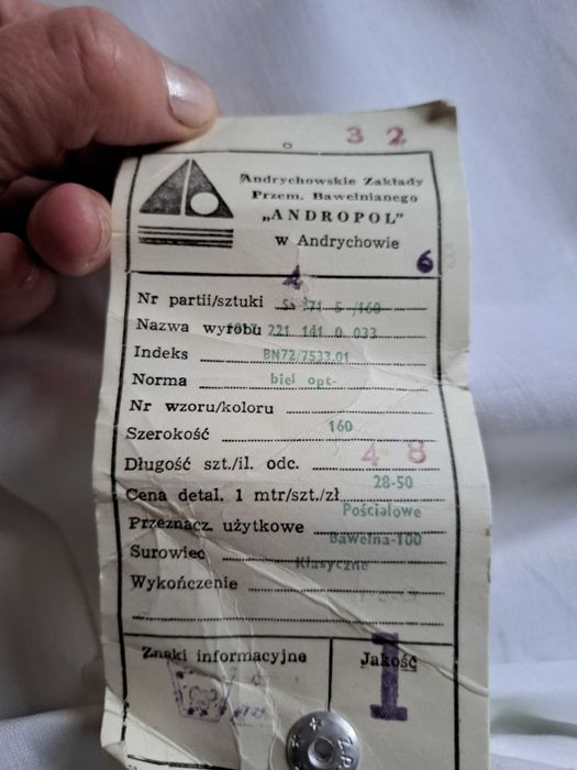 Kupony materialu poscielowego 100% bawelna