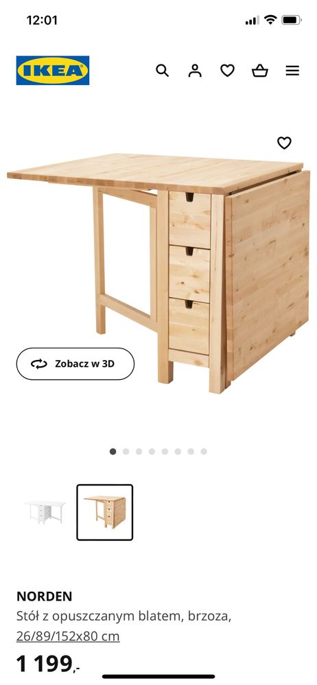 IKEA stol rozkladany