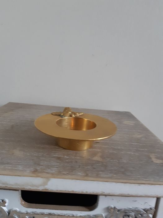 Podstawka na świeczkę tealight mosiądz Stylowe starcia