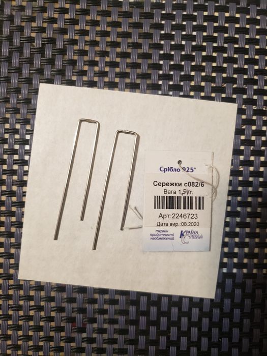 Продам новые серебряные серьги