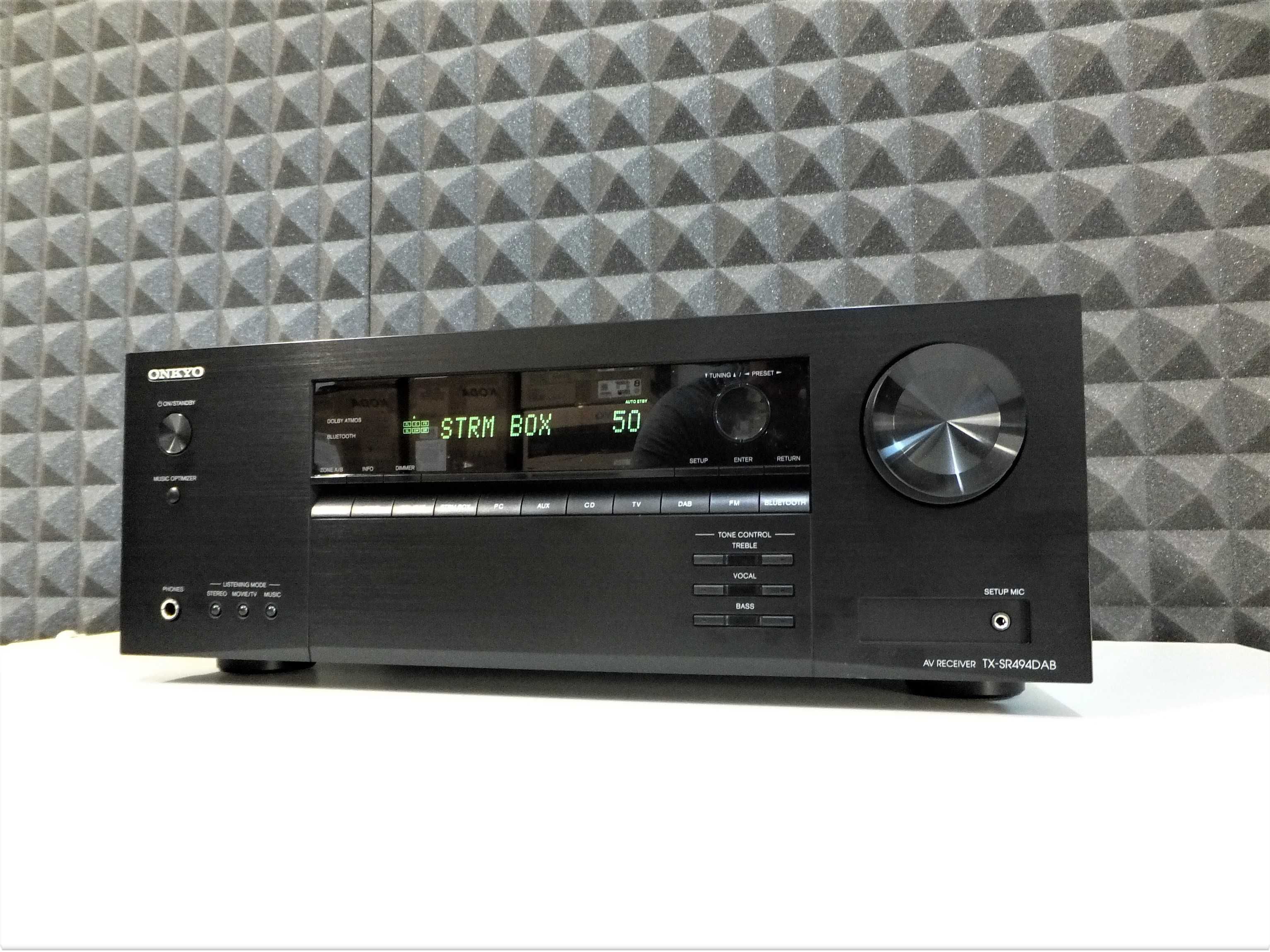 Nowy amplituner 7.2 ONKYO TX-SR494DAB / Bluetooth, DAB+/ OKAZJA!