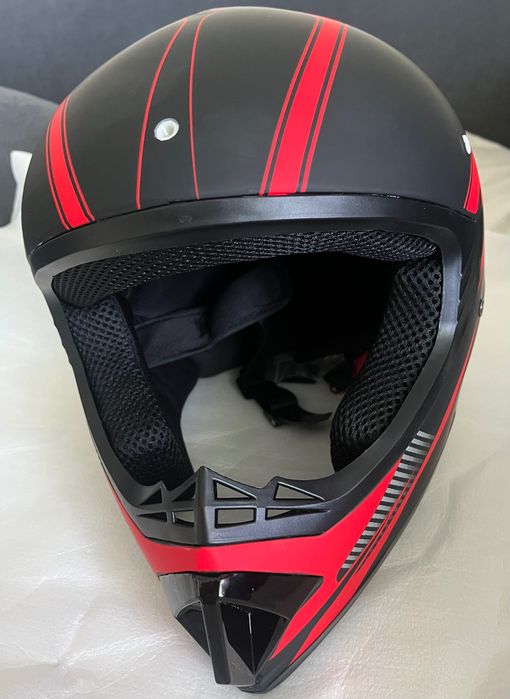 Кросовий шолом з окулярами та рукавичками