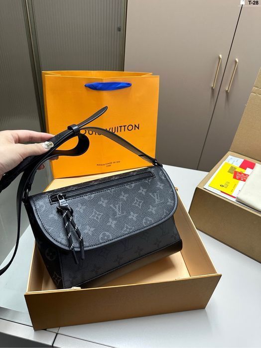 Сумка Louis Vuitton district damier infini синяя мужская оригинал кожа