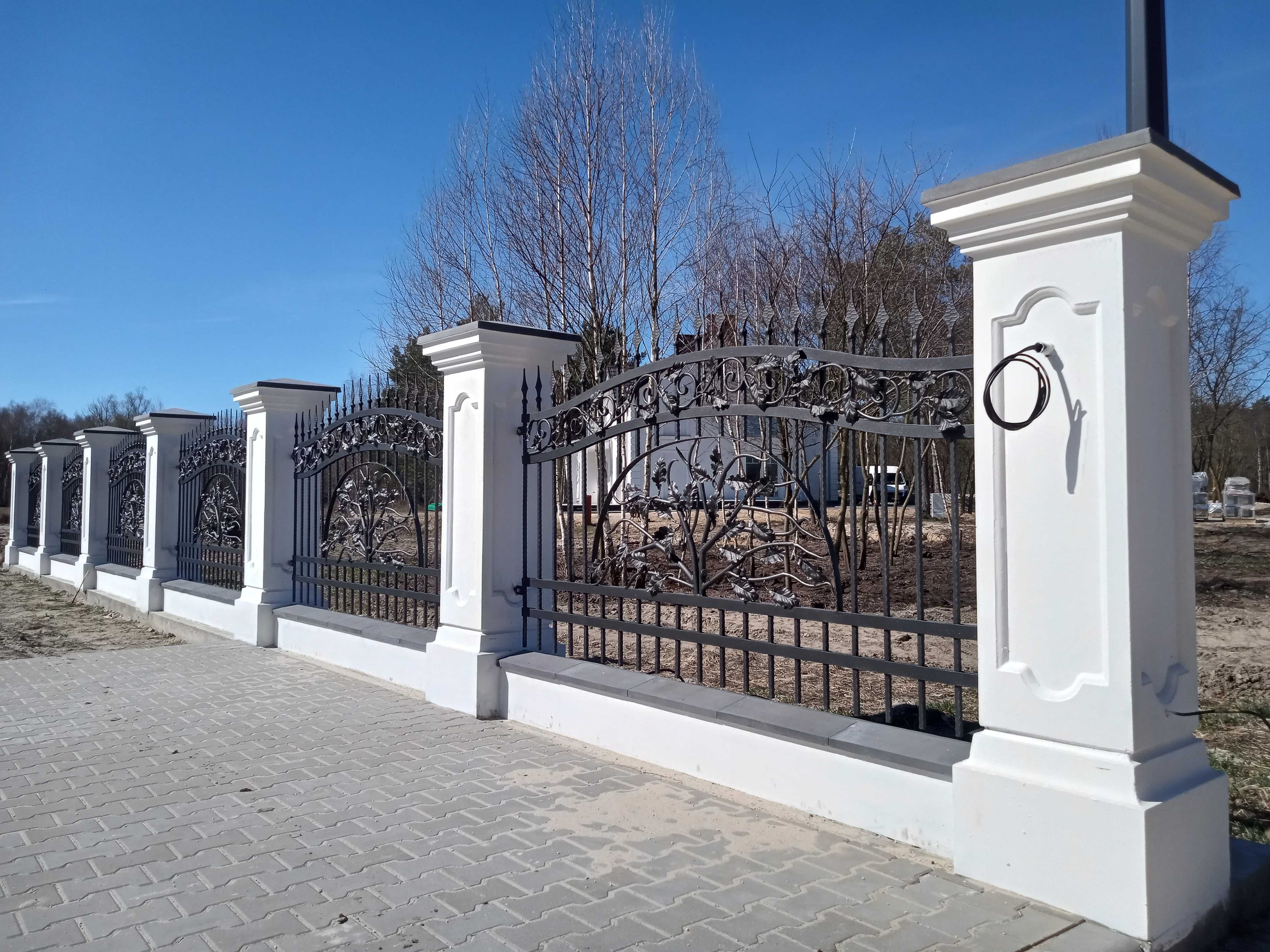 Stylowe Słupy Ogrodzeniowe,Słupki Dworkowe,Pałacowe,Boniowane,Kute,HDS