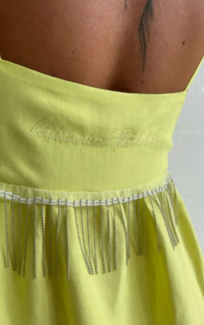 La MANUEL limonka sukienka M/L