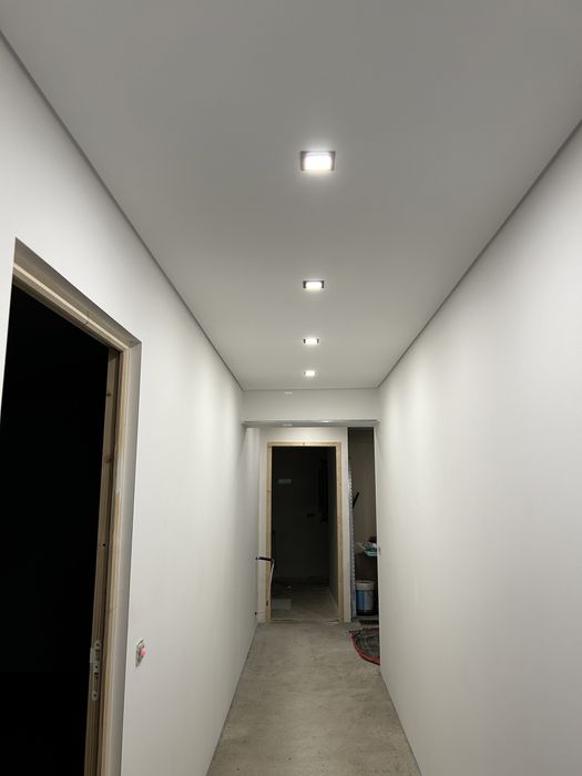 Tetos e paredes em pladur.