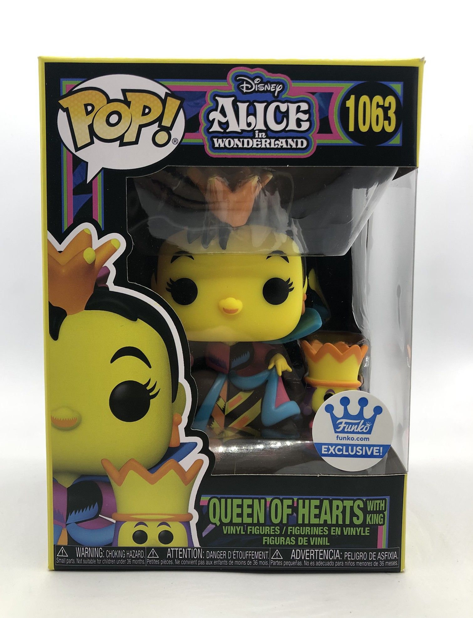 Funko Pop Disney 1063 Queen of Hearts with King Blacklight #1