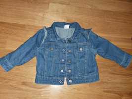 Kurteczka jeansowa H&M rozm 74 6 -9 miesięcy 
68