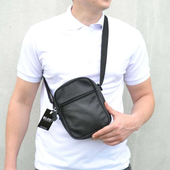 Якісна чоловіча сумка з натуральної шкіри