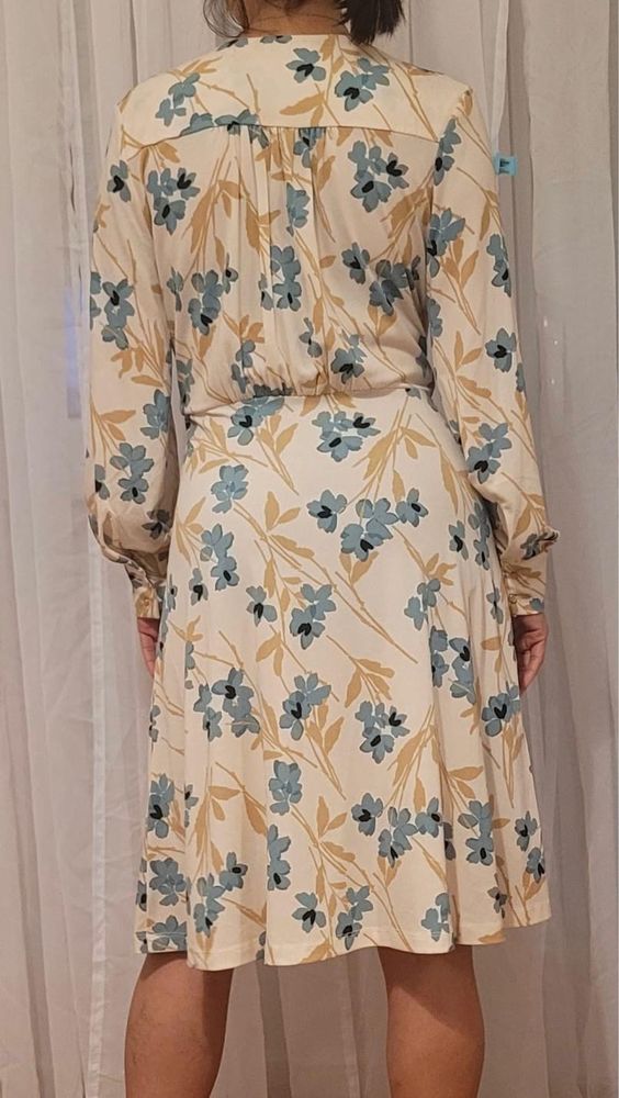 Vestido com Estampa de flor