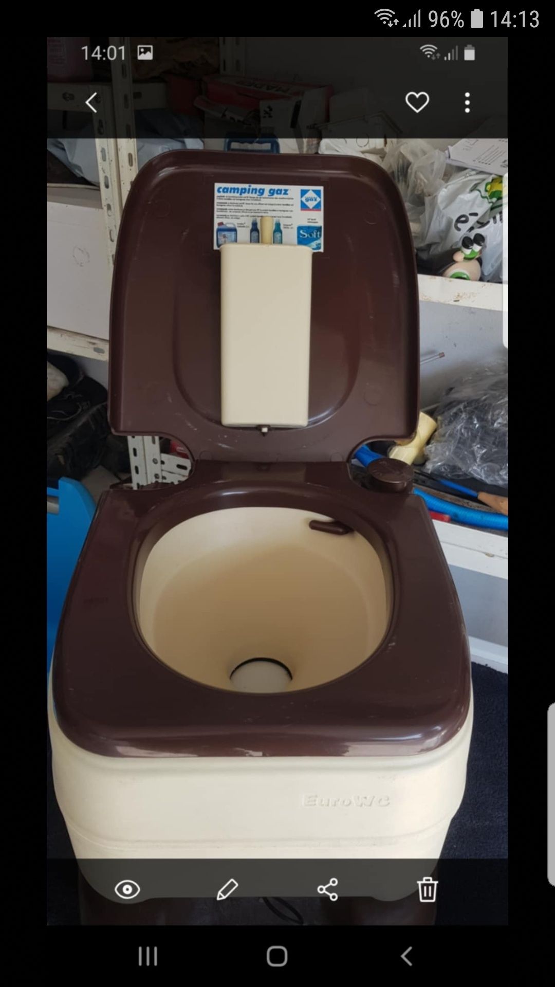 Caxete portatil para autocaravana