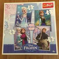 Puzzle Frozen 4 in 1 Trefl 4+