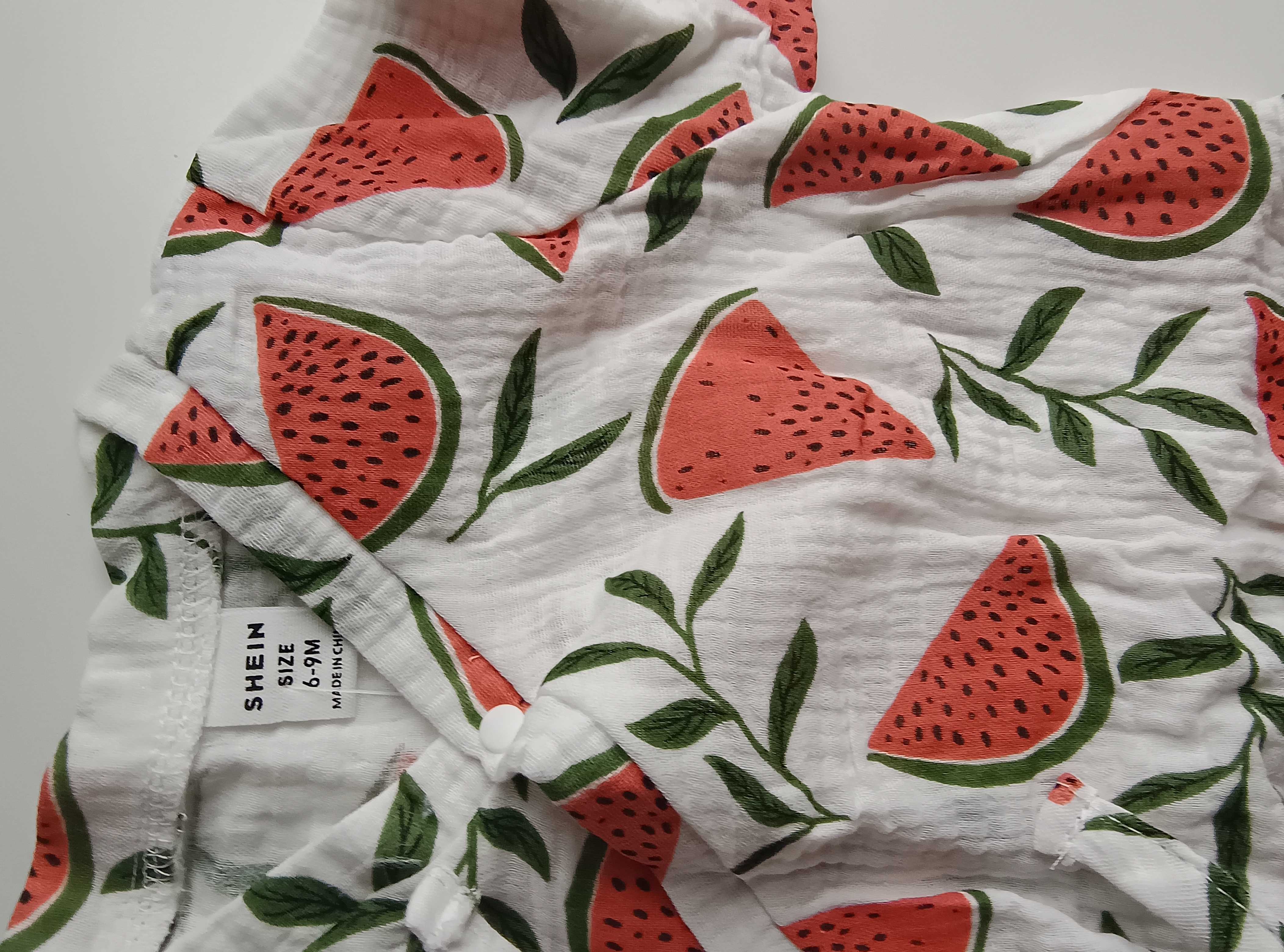 rampersy body z krótkim rękawem dla dziewczynki watermelon 6-9mies68cm
