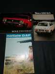 Katalog prospekt stary Peugeot Simca DAF