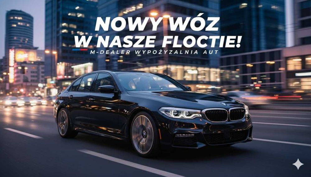 Wypożyczalnia aut ! BMW G30 540i 340KM ! Wynajem aut Białystok