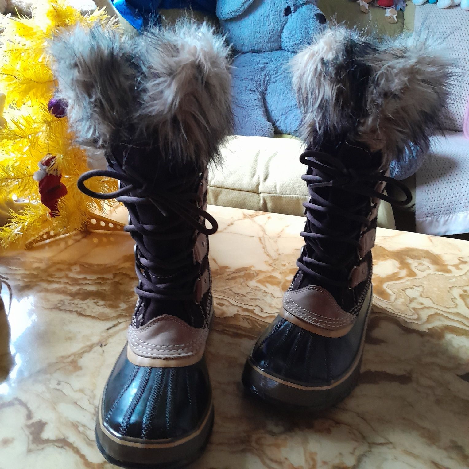 SOREL gore tex  GERMANY женские зимние кожаные сапоги 37-38р ботинки