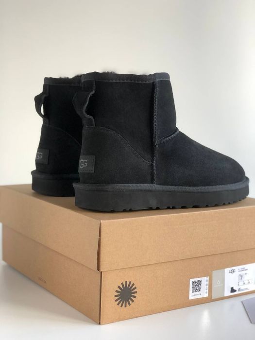 р36-40 Жіночі замшеві уггі UGG mini black suede