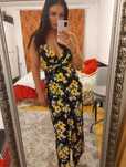 Sukienka maxi H&M kwiaty S/M