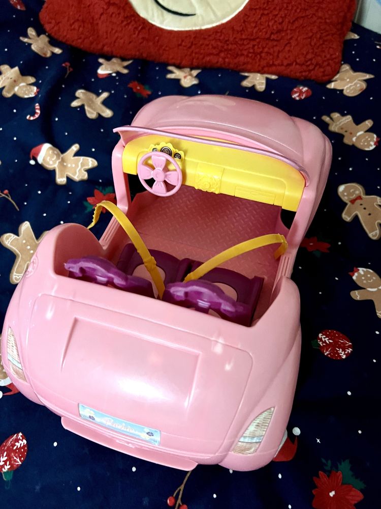 Samochod różowy kabriolet  Barbie