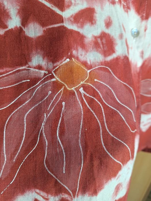 malowana lniana koszula