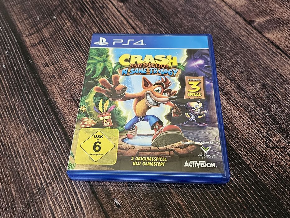 Crash Bandicoot N'sane Trilogy диск PS4