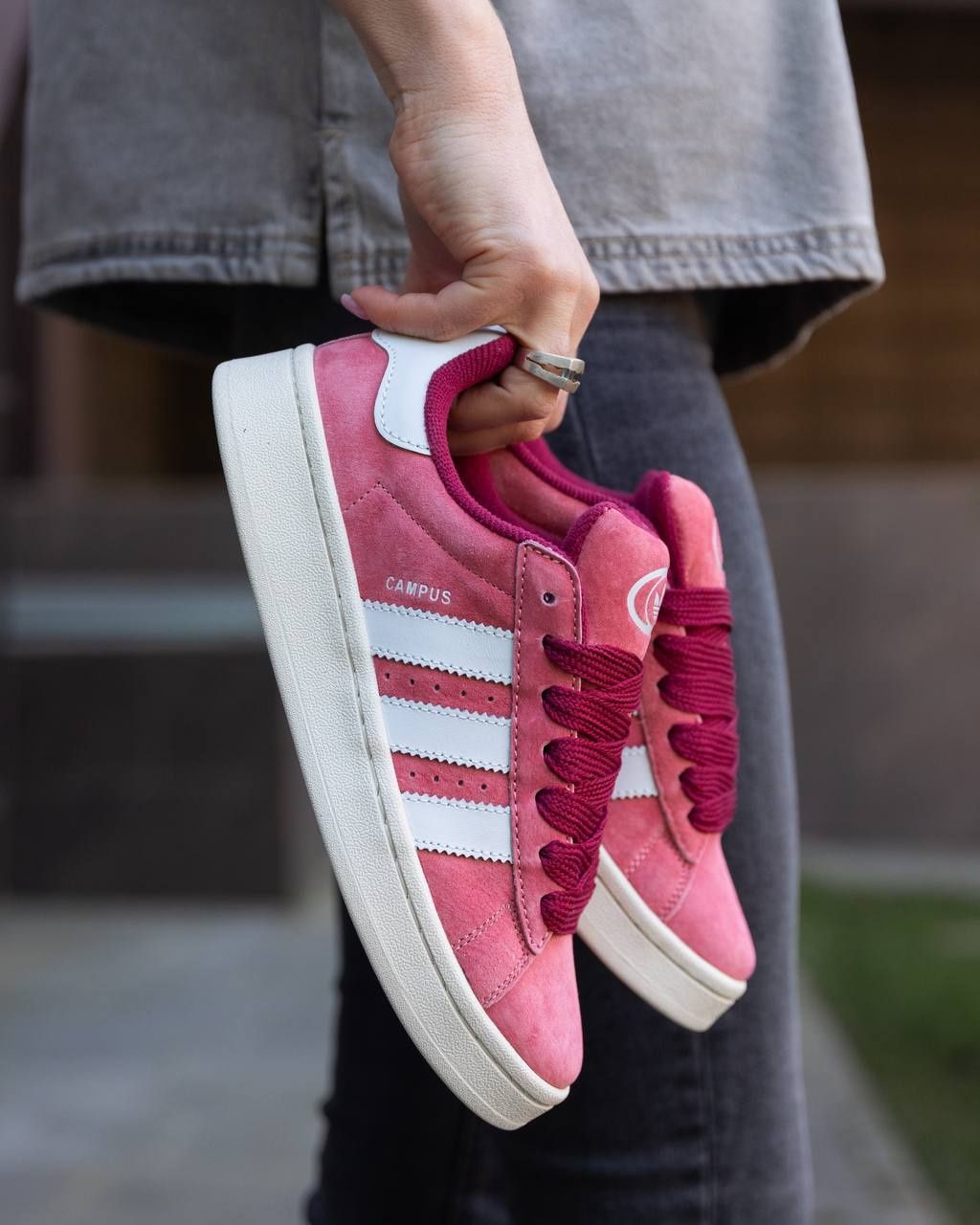 Жіночі кросівки Adidas Campus  Suede Pink Strata