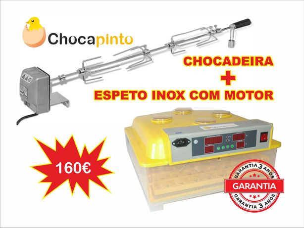 Chocadeira + Espeto Inox c/ Motor