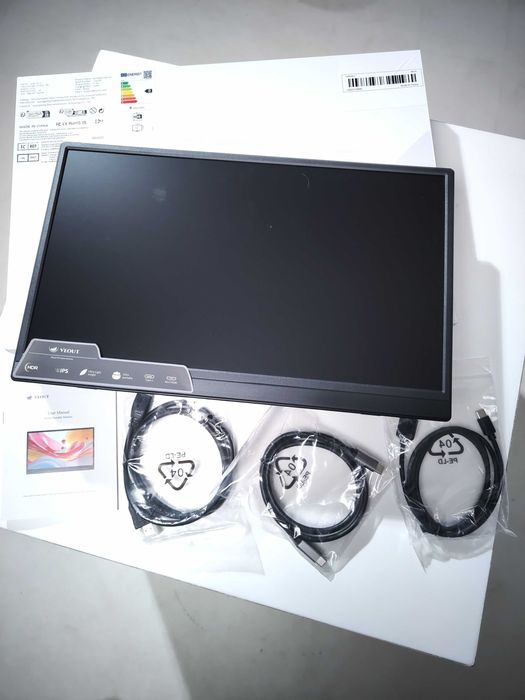 Портативний монітор 15,6 дюймів з динаміками, 1920х1080 IPS, 60 hz